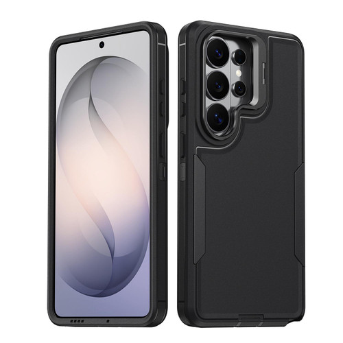 Samsung Galaxy S26 Ultra 5G Traveler Lens Frame Holder Phone Case - Black