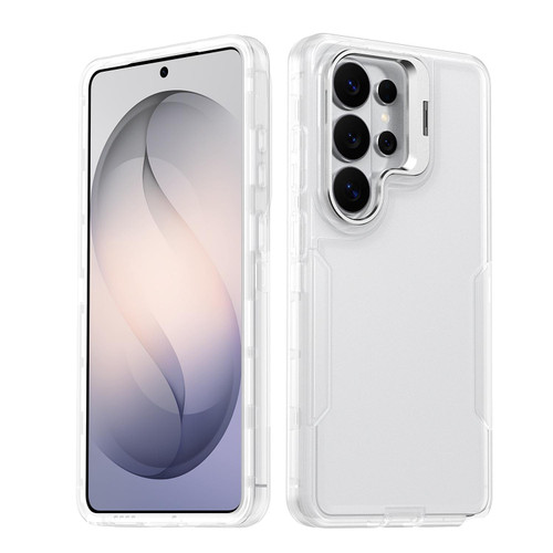 Samsung Galaxy S26 Ultra 5G Traveler Lens Frame Holder Phone Case - Semi-transparent