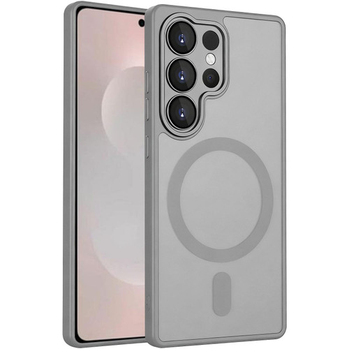 Samsung Galaxy S26 Ultra 5G XDcase Skin Feel Magnetic Frosted Phone Case with Lens Film - Grey