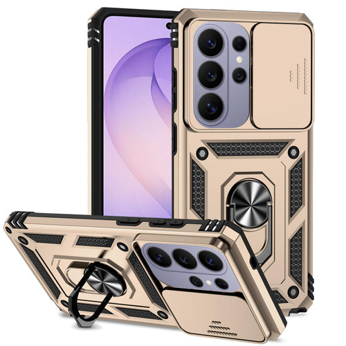 Samsung Galaxy S26 Ultra 5G XDcase Sliding Camshield Ring Holder Magnetic Phone Case - Gold