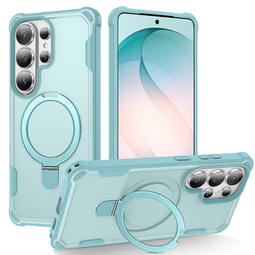 Samsung Galaxy S26 Ultra 5G Yingcai Gears MagSafe Holder Shockproof Phone Case - Blue