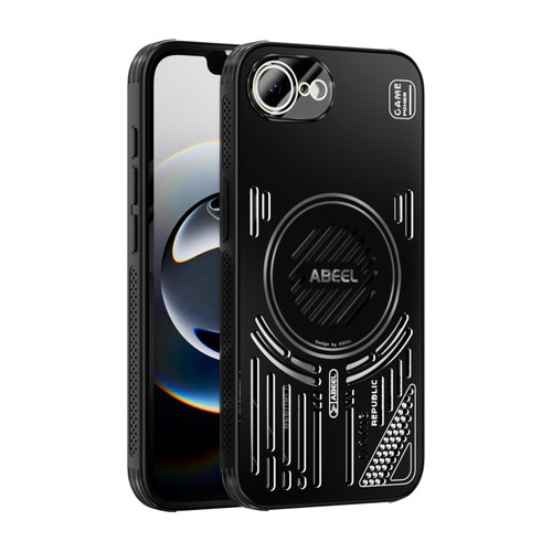 iPhone 16e / 17e ABEEL Ice Fox Series Magsafe Heat Sink Cooling Phone Case - Black