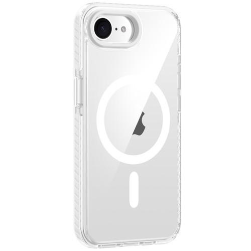iPhone 16e / 17e Airbag TPU + TPE+ PC Clear MagSafe Phone Case - White