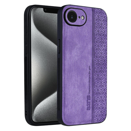iPhone 16e / 17e AZNS 3D Embossed Skin Feel Phone Case - Purple