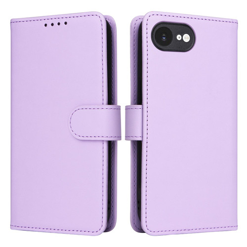 iPhone 16e / 17e BETOPNICE BN-005 2 in 1 Detachable Imitate Genuine Leather Phone Case - Light Purple