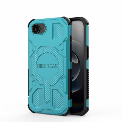 iPhone 16e / 17e BIBERCAS Real Color Series MagSafe Shockproof Phone Case - Green
