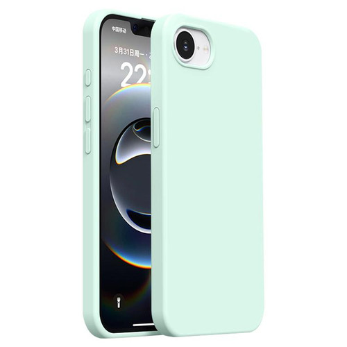 iPhone 16e / 17e Burom Cloud Sensing Ultra-thin Liquid Silicone Full Coverage Phone Case - Mambo Green