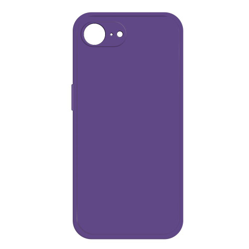iPhone 16e / 17e Imitation Liquid Silicone Phone Case - Dark Purple
