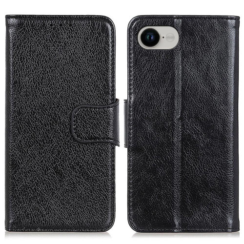 iPhone 16e / 17e Nappa Texture Leather Case - Black