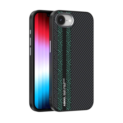 iPhone 17e / 16e ABEEL 6D Micro Relief MagSafe Magnetic Phone Case - Green