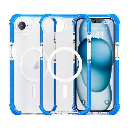 iPhone 17e / 16e Acrylic Magsafe Magnetic Shockproof Phone Case - Blue