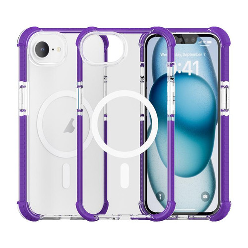 iPhone 17e / 16e Acrylic Magsafe Magnetic Shockproof Phone Case - Purple
