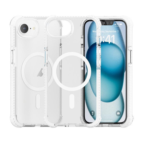 iPhone 17e / 16e Acrylic Magsafe Magnetic Shockproof Phone Case - Transparent