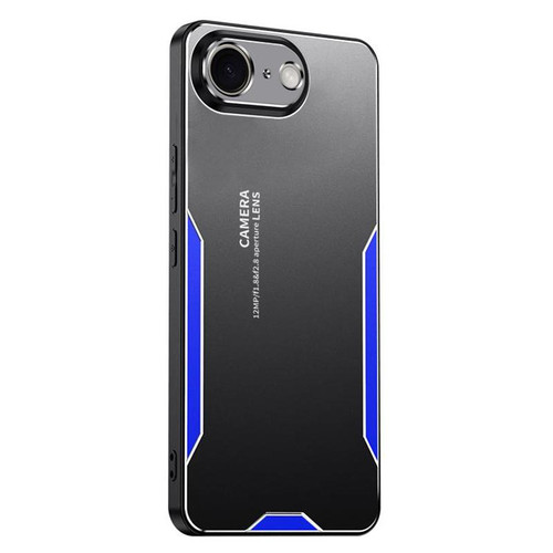 iPhone 17e / 16e Blade Series TPU Hybrid Metal Phone Case - Blue