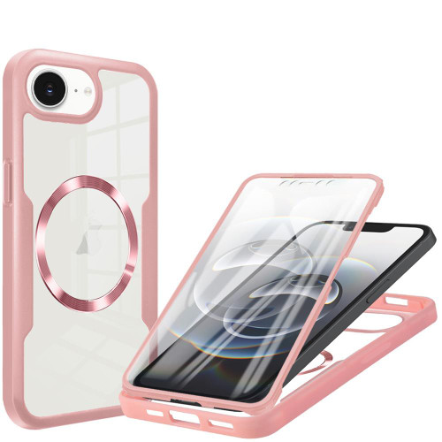 iPhone 17e / 16e CD Texture MagSafe Phone Case - Pink