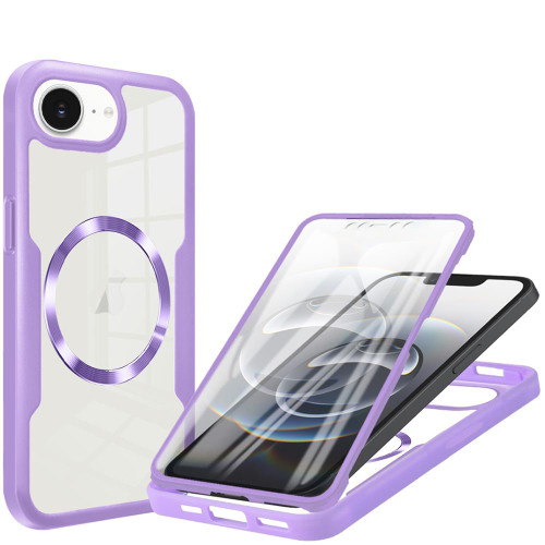 iPhone 17e / 16e CD Texture MagSafe Phone Case - Purple
