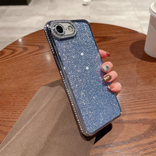 iPhone 17e / 16e Diamond Glitter TPU Phone Case - Blue