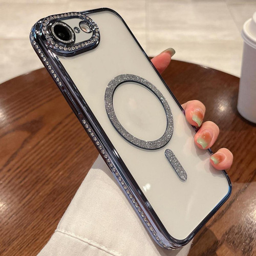 iPhone 17e / 16e Diamond Plated MagSafe TPU Phone Case - Blue