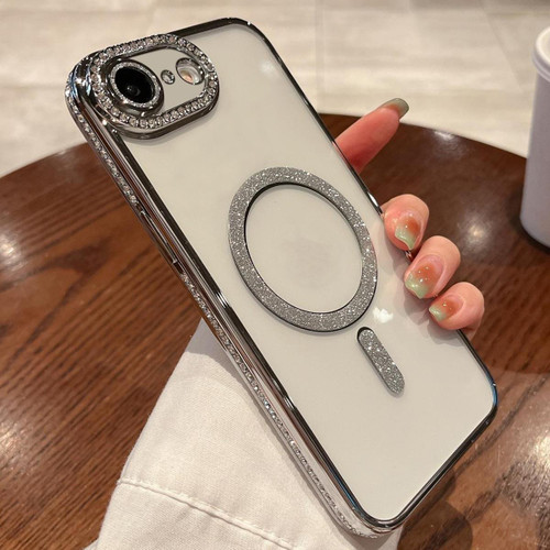 iPhone 17e / 16e Diamond Plated MagSafe TPU Phone Case - Silver