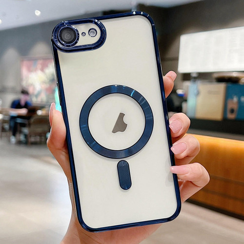 iPhone 17e / 16e Electroplating MagSafe Phone Case - Dark Blue