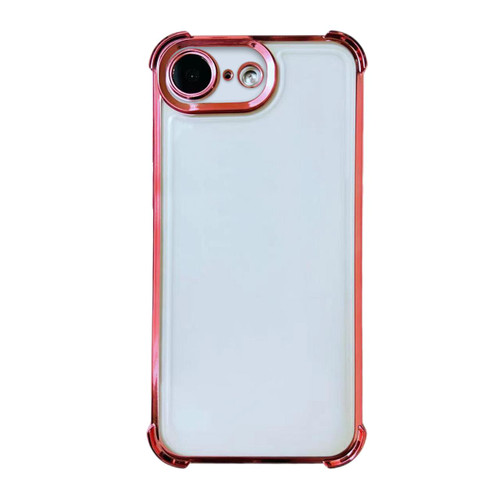 iPhone 17e / 16e Electrpolated Space Four-corner Shockproof TPU Phone Case - Pink