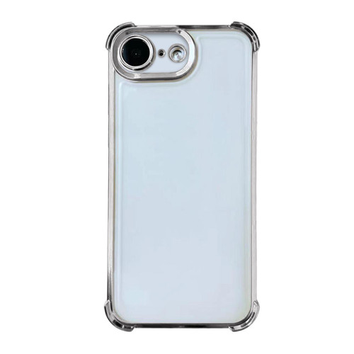 iPhone 17e / 16e Electrpolated Space Four-corner Shockproof TPU Phone Case - Silver