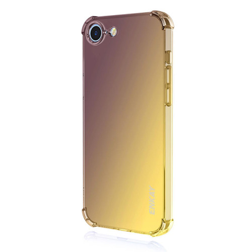 iPhone 17e / 16e ENKAY Hat-Prince Gradient Airbag TPU Phone Case - Purple Gold