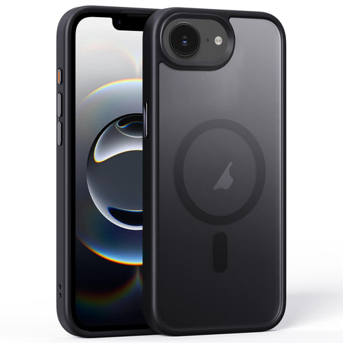iPhone 17e / 16e Frosted MagSafe Magnetic Phone Case - Black