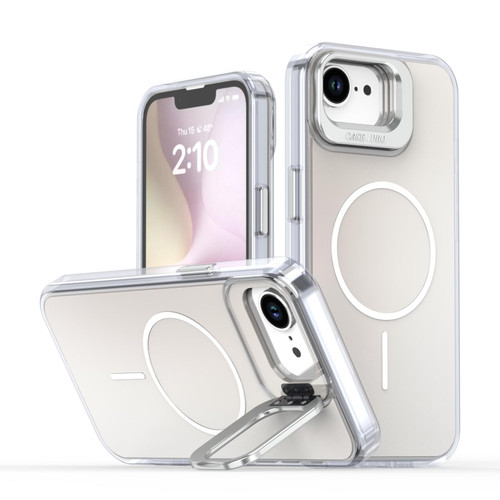 iPhone 17e / 16e Gradient Discolor Lens Kickstand Magsafe Phone Case - White