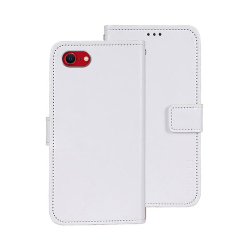 iPhone 17e / 16e idewei Crazy Horse Texture Leather Phone Case - White