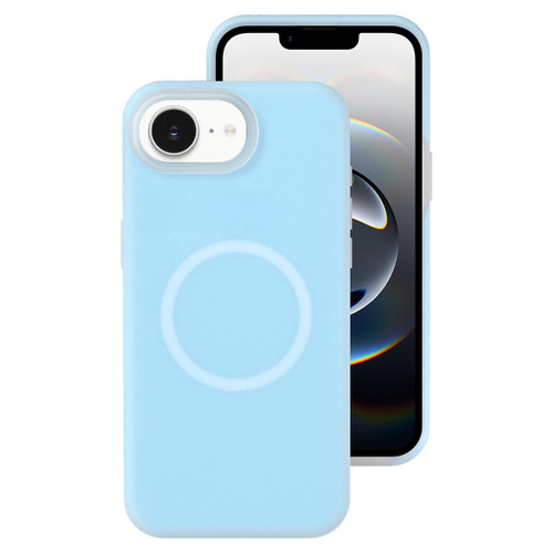 iPhone 17e / 16e Jelly Liquid Silicone MagSafe Magnetic Phone Case - Blue