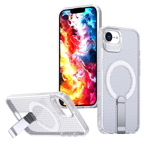 iPhone 17e / 16e kalebol Honeycomb Cooling MagSafe Holder Phone Case - Frosted Transparent