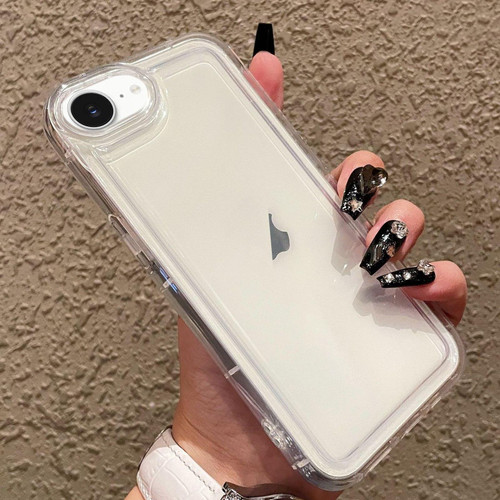 iPhone 17e / 16e Photo Frame Airbag Shockproof TPU Phone Case - Transparent