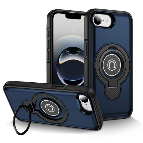 iPhone 17e / 16e Ring Holder Magnetic Phone Case - Blue