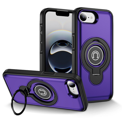 iPhone 17e / 16e Ring Holder Magnetic Phone Case - Purple