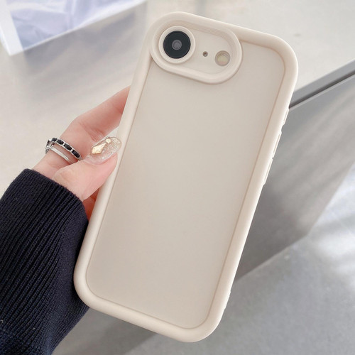 iPhone 17e / 16e Shockproof Frame Frosted Precise Hole TPU Phone Case - White