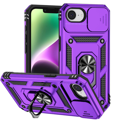 iPhone 17e / 16e Sliding Camshield Holder Phone Case - Purple