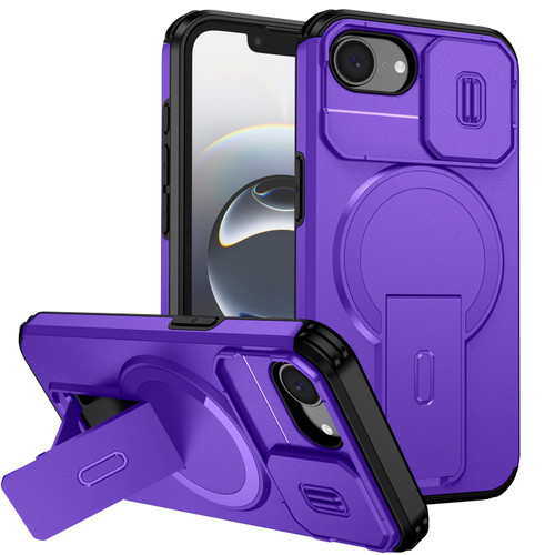 iPhone 17e / 16e Sliding Camshield MagSafe Holder Phone Case - Purple