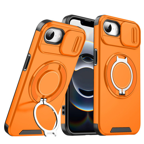 iPhone 17e / 16e Sliding Camshield Ring Holder Phone Case - Orange