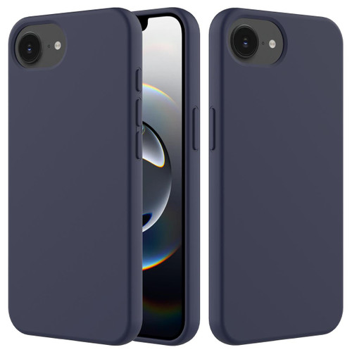 iPhone 17e / 16e Solid Color Silicone Phone Case - Midnight Blue