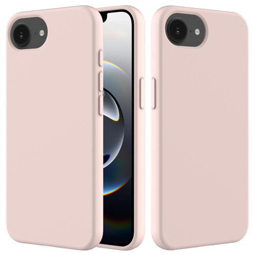 iPhone 17e / 16e Solid Color Silicone Phone Case - Sand Pink