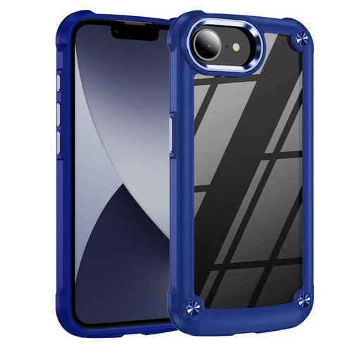 iPhone 17e / 16e TPU + PC Lens Protection Phone Case - Blue