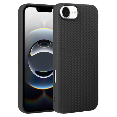 iPhone 17e / 16e Weave Texture Silicone Phone Case - Black