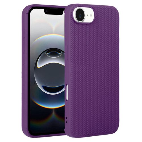 iPhone 17e / 16e Weave Texture Silicone Phone Case - Purple
