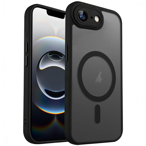 iPhone 17e / 16e XDcase Skin Feel Magnetic Frosted Phone Case with Lens Film - Black