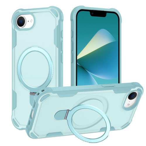 iPhone 17e / 16e Yingcai Gears MagSafe Holder Shockproof Phone Case - Blue