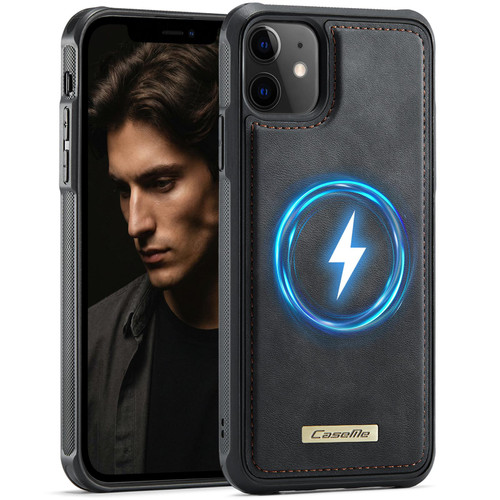 Apple iPhone 11 CaseMe C69 Series Magnetic Vegan Leather Back Phone Case - Black
