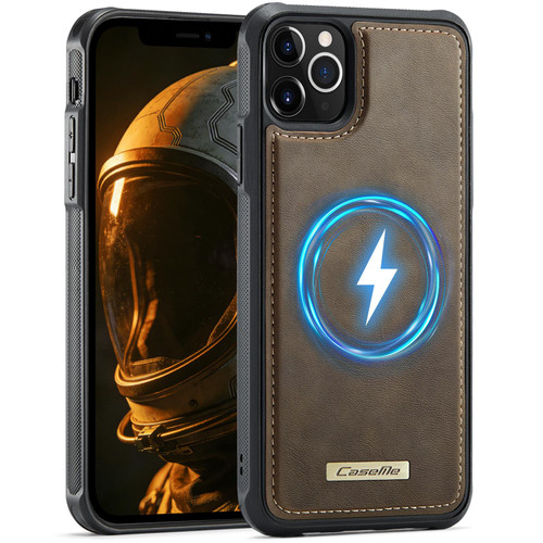 Apple iPhone 11 Pro CaseMe C69 Series Magnetic Vegan Leather Back Phone Case - Coffee