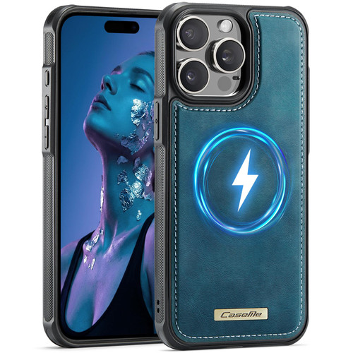 Apple iPhone 12 / 12 Pro CaseMe C69 Series Magnetic Vegan Leather Back Phone Case - Green
