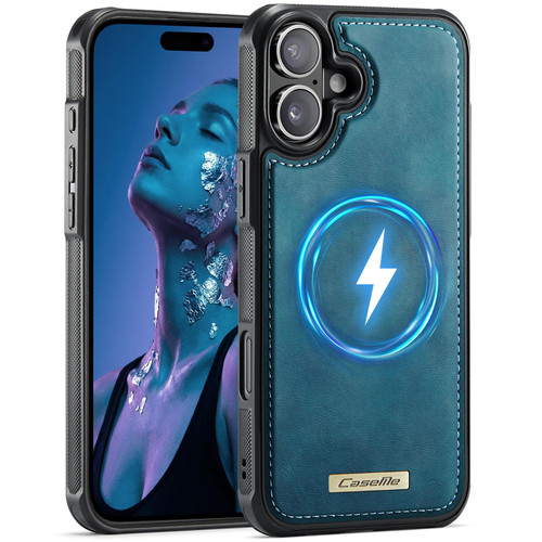 Apple iPhone 16 Plus CaseMe C69 Series Magnetic Vegan Leather Back Phone Case - Green
